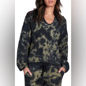 Sanctuary Sweatshirt Green Tie Dye Small